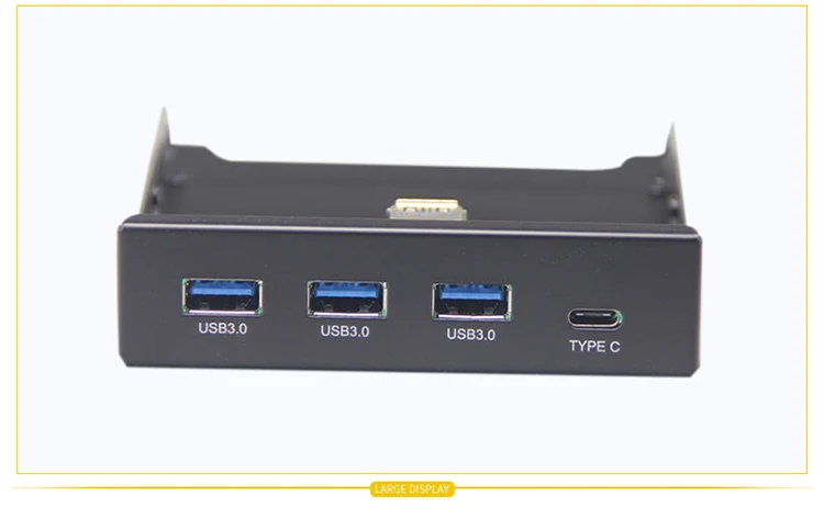 Утхай G08 3,5 дюймов USB3.0 Встроенный 4 Порты и разъёмы концентратор TYPE-C концентратор USB3.0 спереди Панель комбинированный адаптер кронштейн с 15 pin SATA Мощность кабель