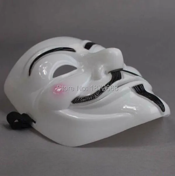 V for Vendetta вечерние маска для косплея анонимные Гай Фокс нарядное платье аксессуар