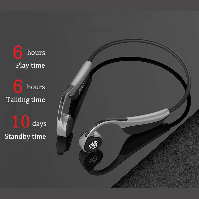 LIMSON наушники с технологией костной проводимости Беспроводная bluetooth-гарнитура с шейным ободом спортивные наушники с микрофоном для бега