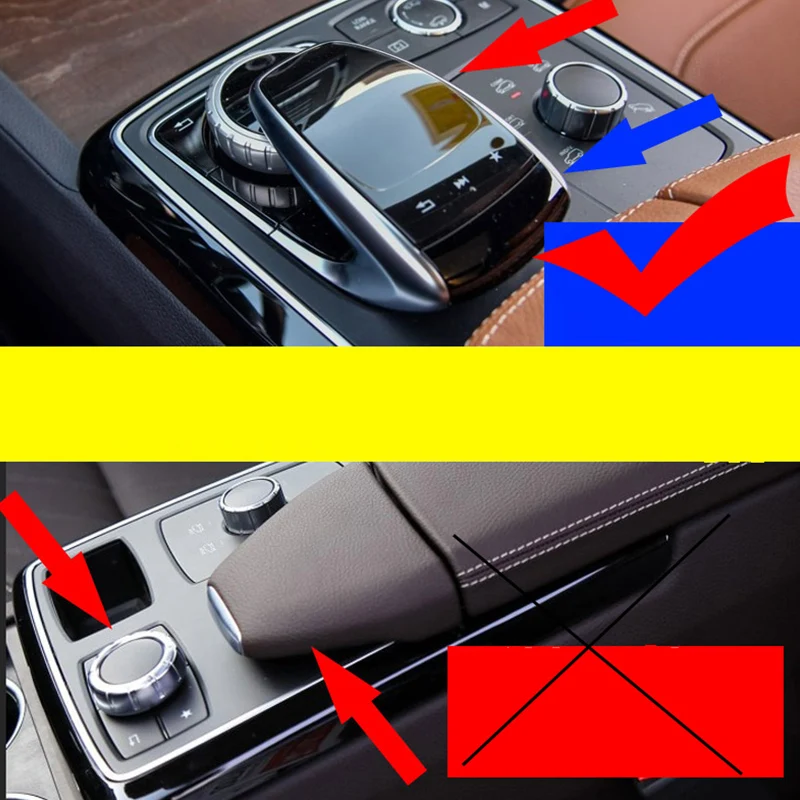 Автомобильный Стайлинг из углеродного волокна интерьерные наклейки панель управления центральной консоли Чехлы для Mercedes benz GLE ML W166 GL GLS аксессуары