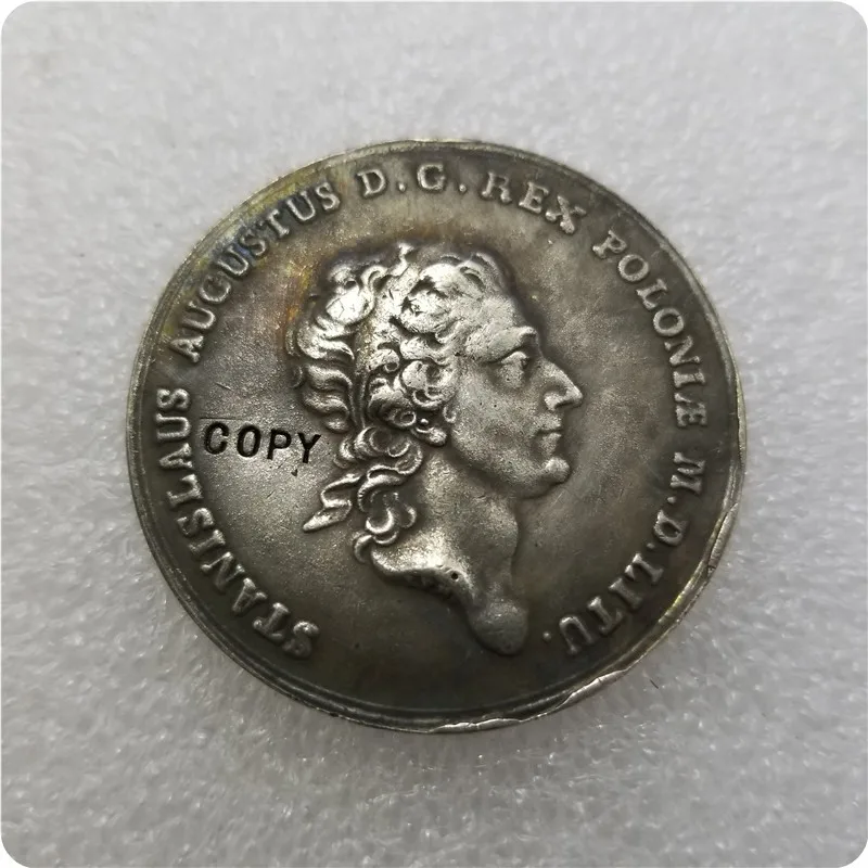 1771 Poland THALER S.A.P. Станислаус Август Рекс пол копия монеты памятные Реплика монет