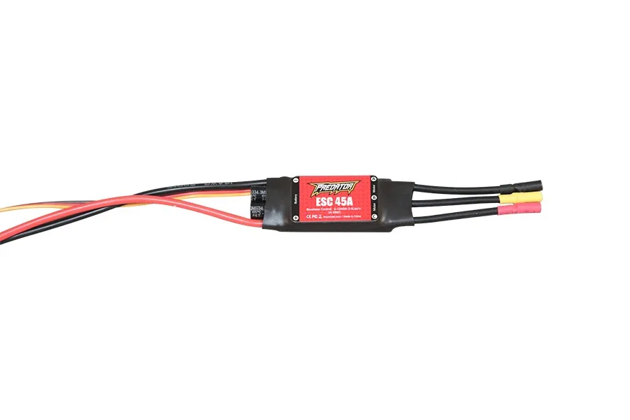 FMS 45A ESC Скорость контроллер бесщеточный Поддержка 2S 4S для 1700 мм PA 18 / 1800 Ranger RC
