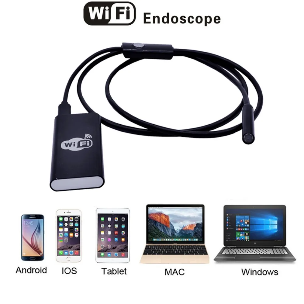 2 0 MP металлическая WiFi коробка эндоскоп змеиная трубка Инспекционная камера для IOS