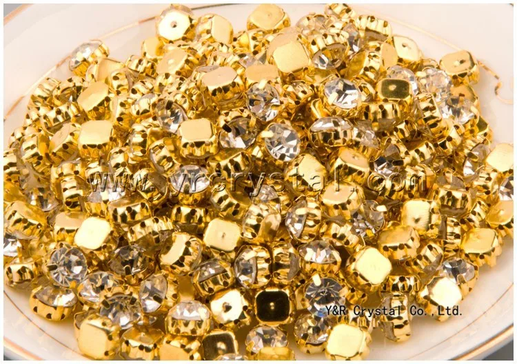 SS12 SS45 perferable Qulity Золотая основа пришивные камни стеклянные кристаллы блестящие