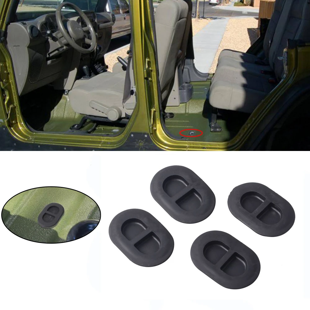 4 упаковки для Jeep Wrangler JK задняя напольная сковорода заглушка для тела 55397226AA подходит