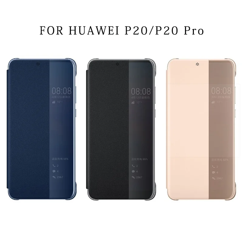 Чехол для huawei P20 Pro, Официальный чехол с окошком для просмотра из искусственной кожи, флип-чехол для huawei P20, чехол для huawei P20 Pro, флип-чехол