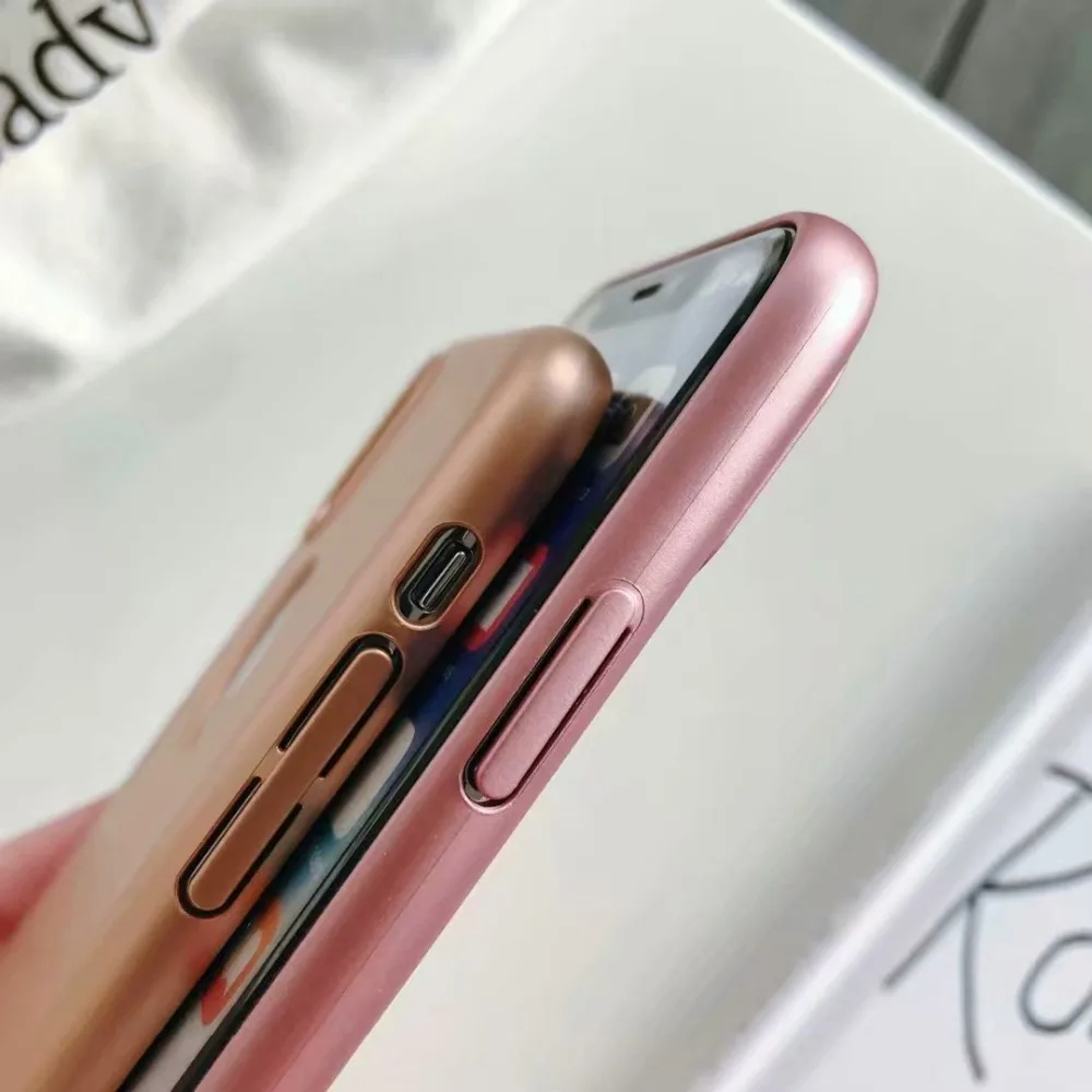 Милая матовая задняя крышка для iPhone X XR XS MAX чехол телефона жесткие чехлы ПК 6 6s 7 8