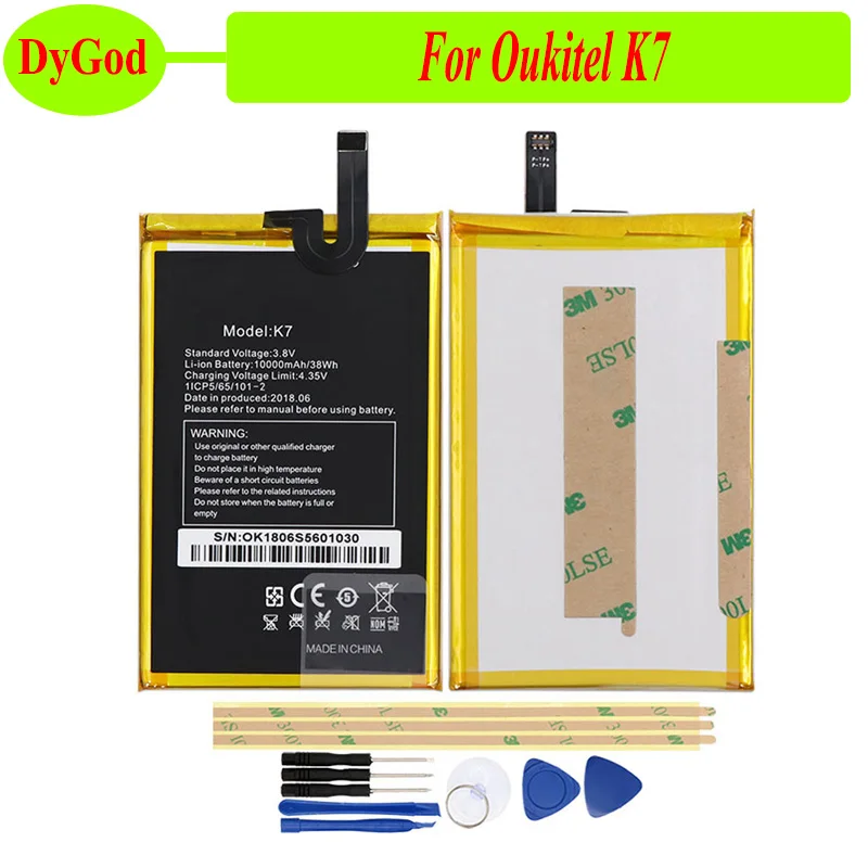 DyGod 10000 мАч для Oukitel K7 батареи замены Bateria смартфон + Инструменты|Аккумуляторы