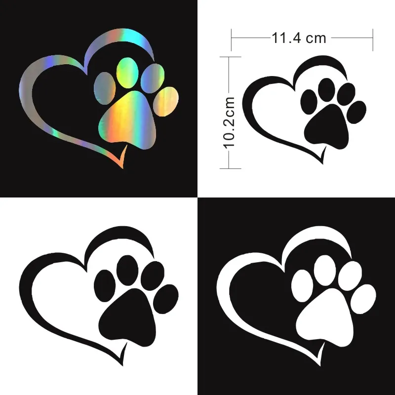 Anycuros Pet Cat Dog Paw печатная Наклейка на окно красивые наклейки для украшения