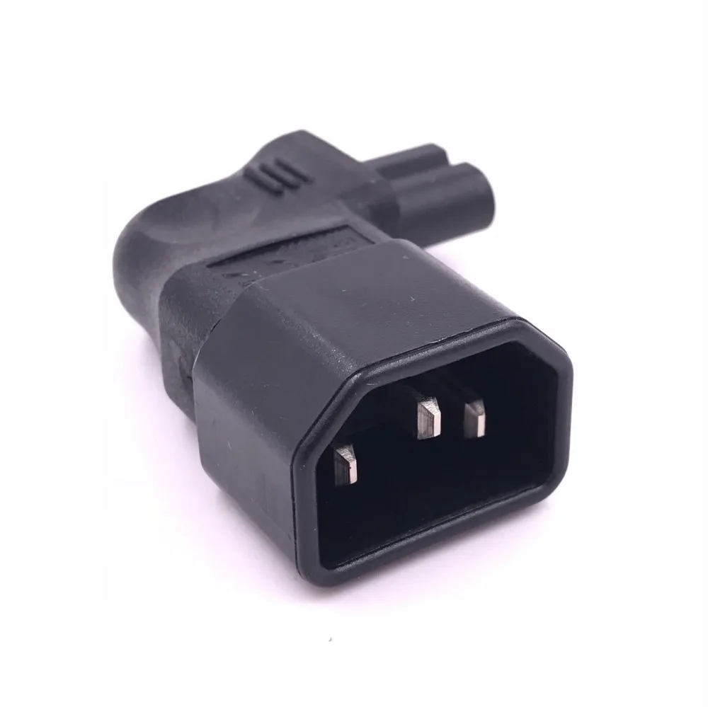 IEC 320 C13 к C7 Угловые Подключите адаптер C8 C14 3pin штекерным 2pin женский changer WA-0148 |