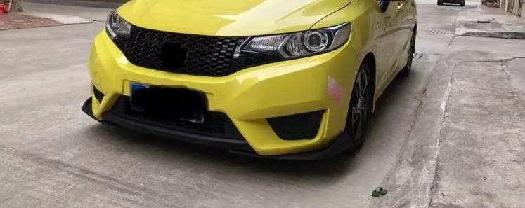 

Black Front Grille Around Trim Racing Grills Trim For FIT / JAZZ 2014-2018 1P