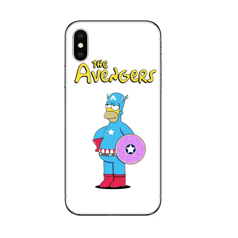 Чехол для телефона Homer J. Simpson silico TPU чехол для iPhone 5 5S SE 6 6s 7 8 PLUS X XR XS MAX Модный чехол для телефона Bart Simpson - Цвет: TPU