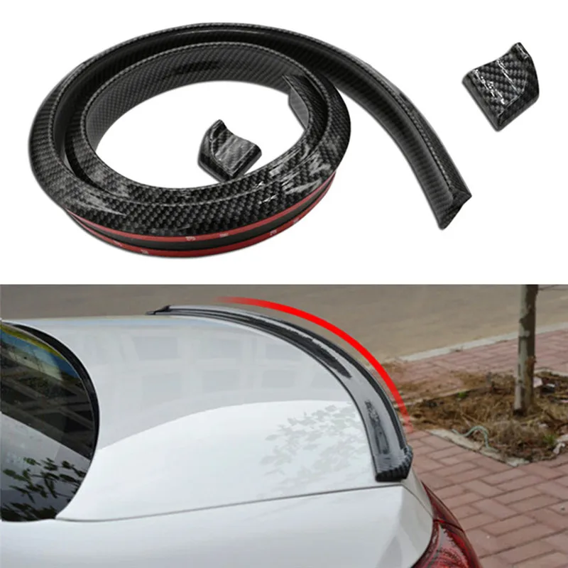 DIY Refit спойлер 1 5 м автомобильный Стайлинг 5D Спойлеры из углеродного волокна для