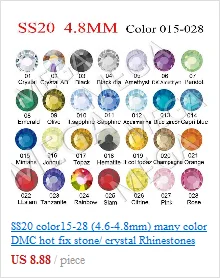 Горячее предложение! Распродажа! 1440 шт./лот, ss20(4,6-4,8 мм) много цветов DMC горячая фиксация камня/хрустальные стразы оптом цена свободные стразы горячей фиксации