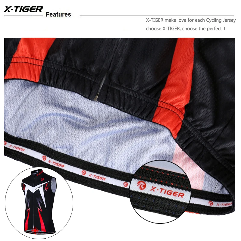 X-Tiger Pro, жилет для велоспорта, летняя одежда для гонок, одежда для велоспорта, Майо Ciclismo, спортивная одежда без рукавов для горного велосипеда, велосипедная майка