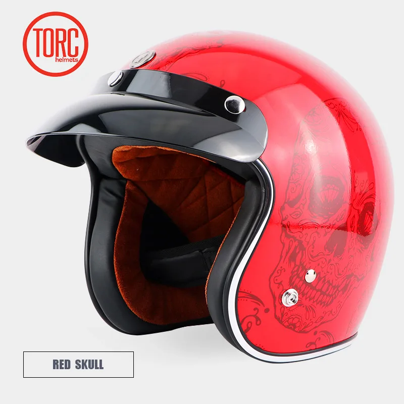 Гривна винтажный шлем мотоциклетный шлем для мотокросса Capacete Casco открытый реактивный Ретро самокат шлем защитный в горошек T50 - Цвет: BOM TO LOOSE