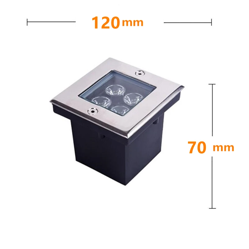 2PCS/ lot 4*2W 8W IP68 Buried lighting AC85-265V Waterproof LED underwater light Lamp | Лампы и освещение