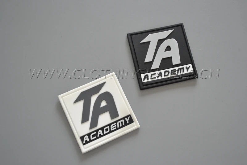 

3D custom PVC rubber clothing label, brand label as custom design
