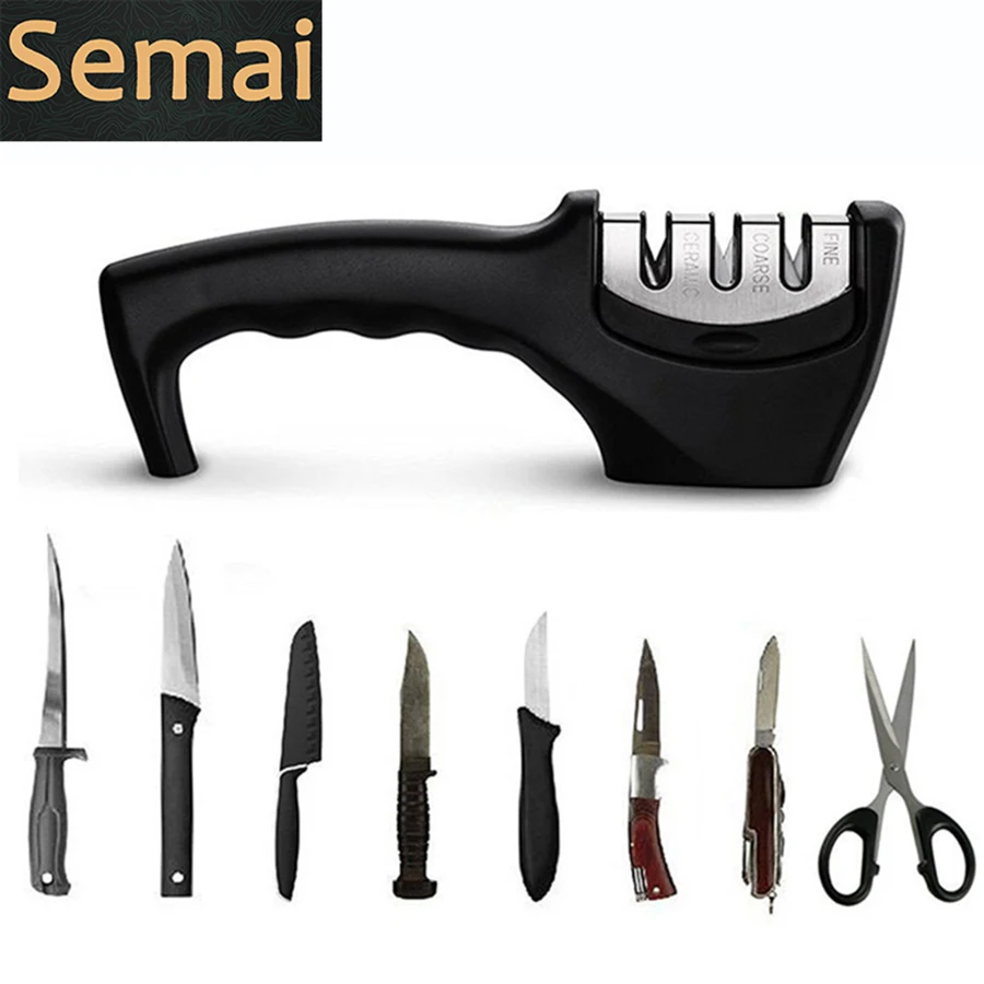 Semai Professional точилка для ножей 3 ступенчатая шлифовальная машина лучшие точильные