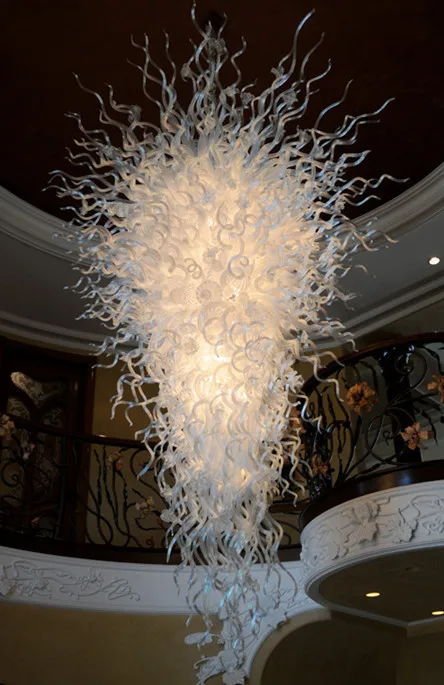 

Luxury Stair Chandelier Light Style Hand Blown Glass Crystal Chandelier Lamps Free Shipping High Quality