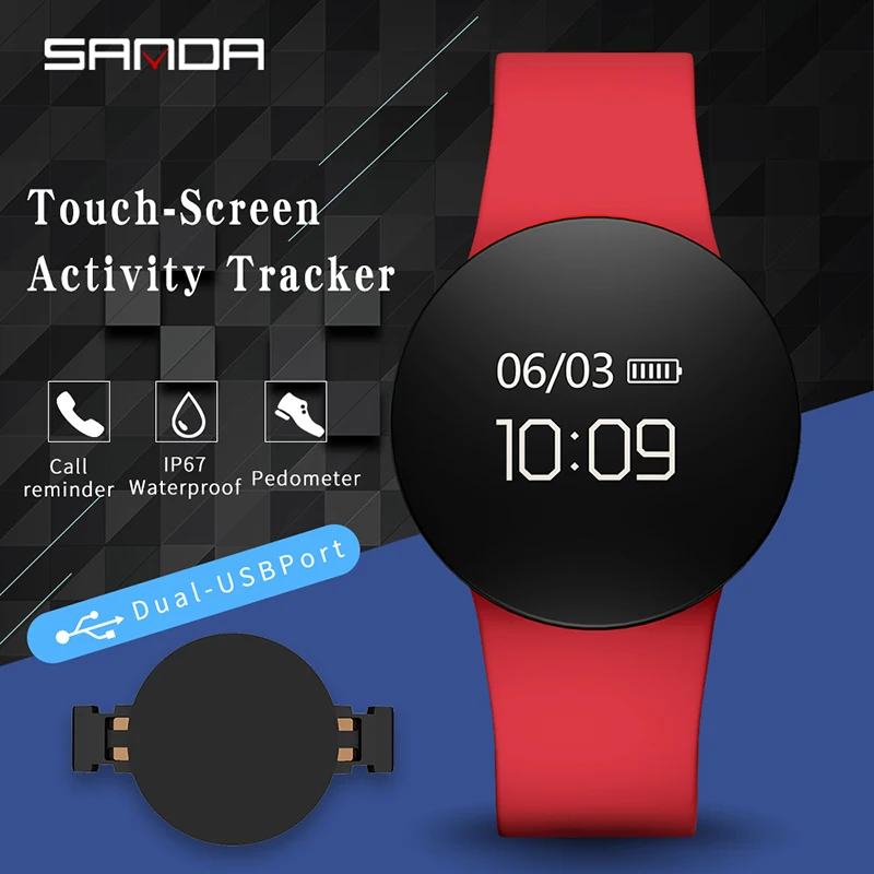 Смарт-часы SANDA IOS Android водонепроницаемые спортивные часы Bluetooth мужские и женские