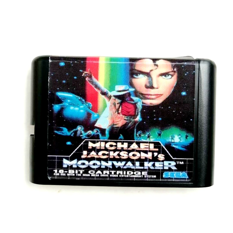 Карта памяти Micheal Jackson Moonwalker 16 бит MD для Sega Mega Drive 2 SEGA Genesis Megadrive|Картриджи| |