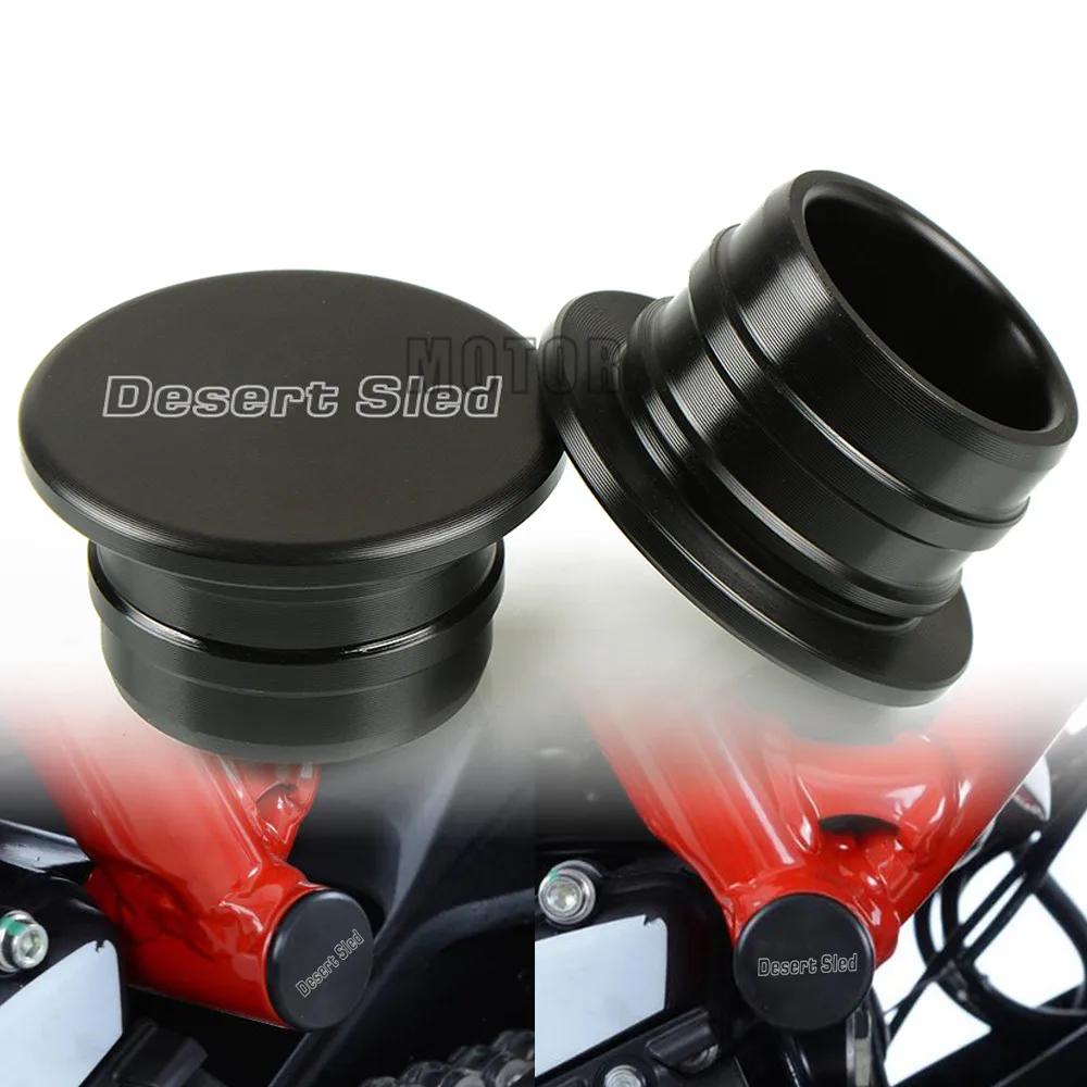 

For Ducati Scrambler Desert Sled 2017-2018 2PCS Motorcycle Nylon Swingarm Hole Plugs Cap Cover Swing Arm Frame Plug Kit Protect