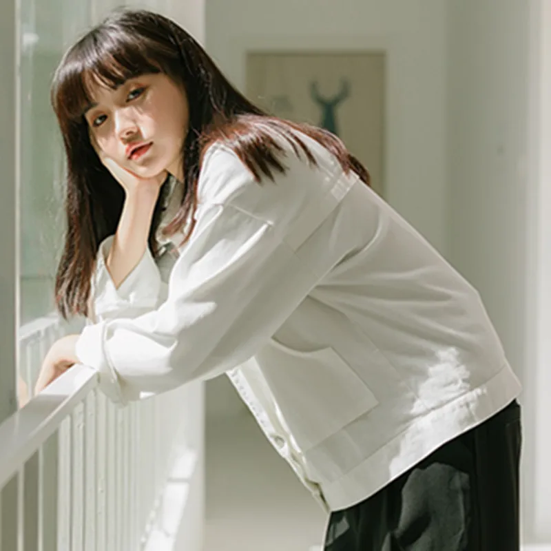 Тренч 2018 весна осень женские пальто свободные повседневные короткие однобортные