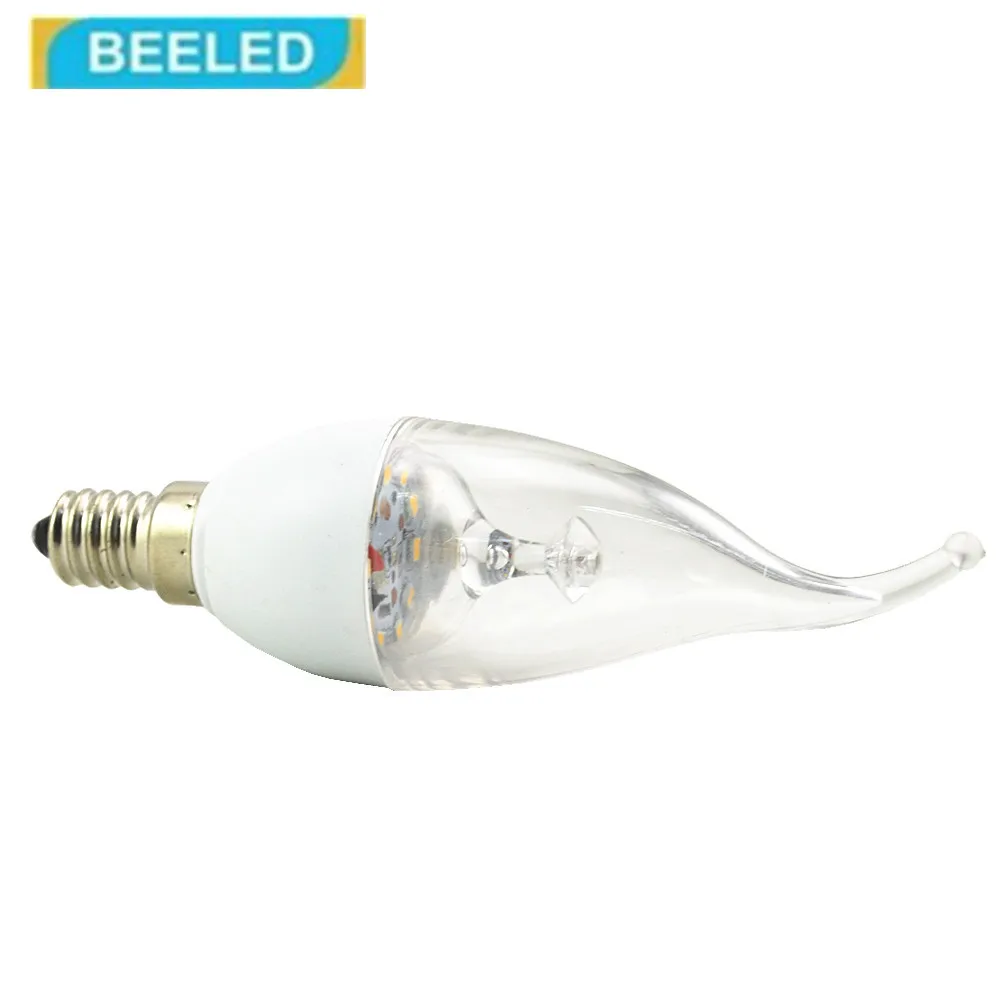 Светодиодные свечи 3 Вт E27 E14 холодный белый теплый 220 В LED лампа домашний декор для