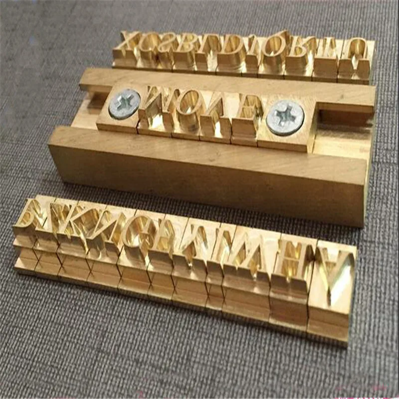 Т образная форма для латунных букв пресс тиснения штамп из горячей фольги набор