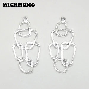 10 шт., серьги-кисточки из цинкового сплава, 41 х20 мм