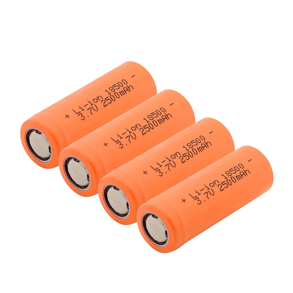 1/2/4 шт. Перезаряжаемые 3,7 V 18500 2500mAh литий-ионные аккумуляторы для е-байка RC игрушки светодиодный фонарь фонарик Vape