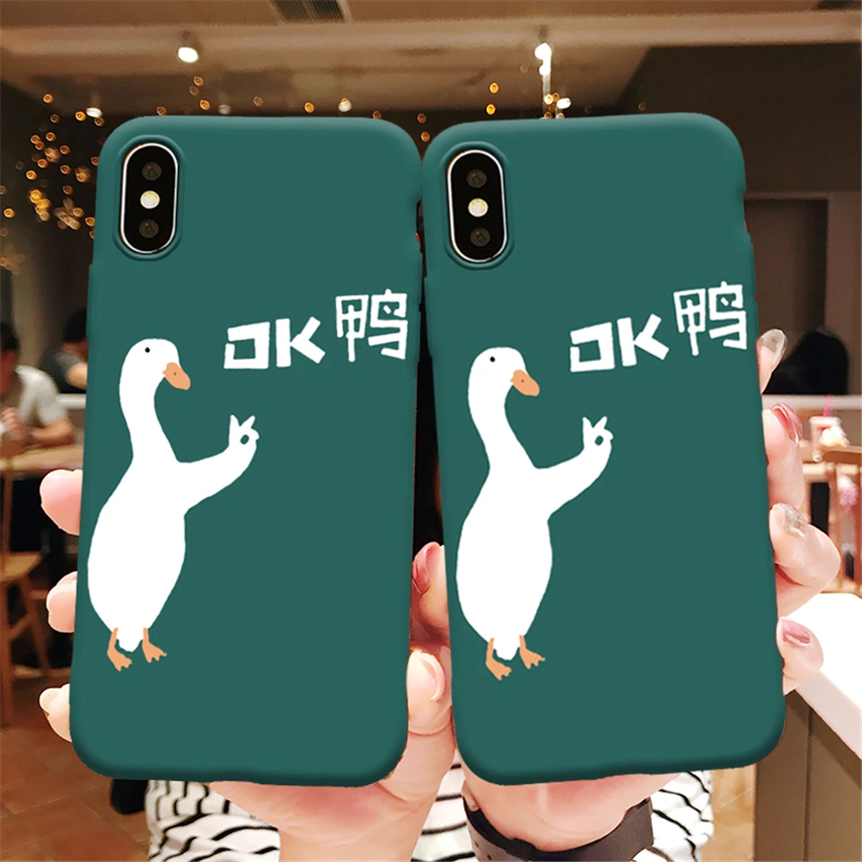 Забавный мультяшный силиконовый чехол для iPhone 6 s 7 8 Plus оригинальный дизайн Мягкий