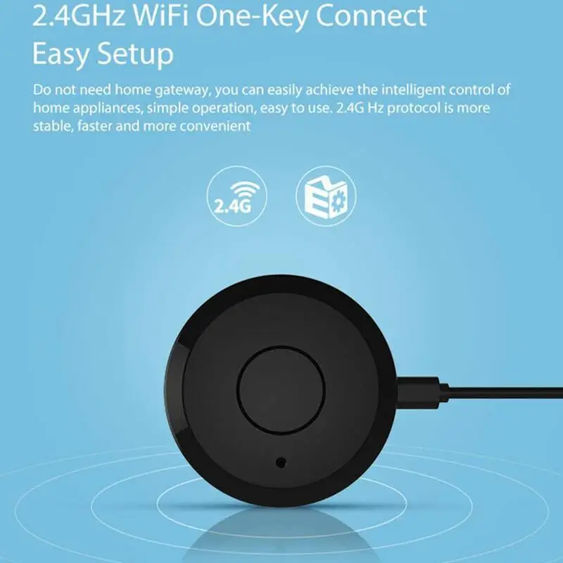 Умный ИК WiFi Пульт дистанционного управления совместим с кондиционер WiFi IR Remotc контроллер WiFi Smart Life App умный пульт дистанционного управления - Цвет: Black
