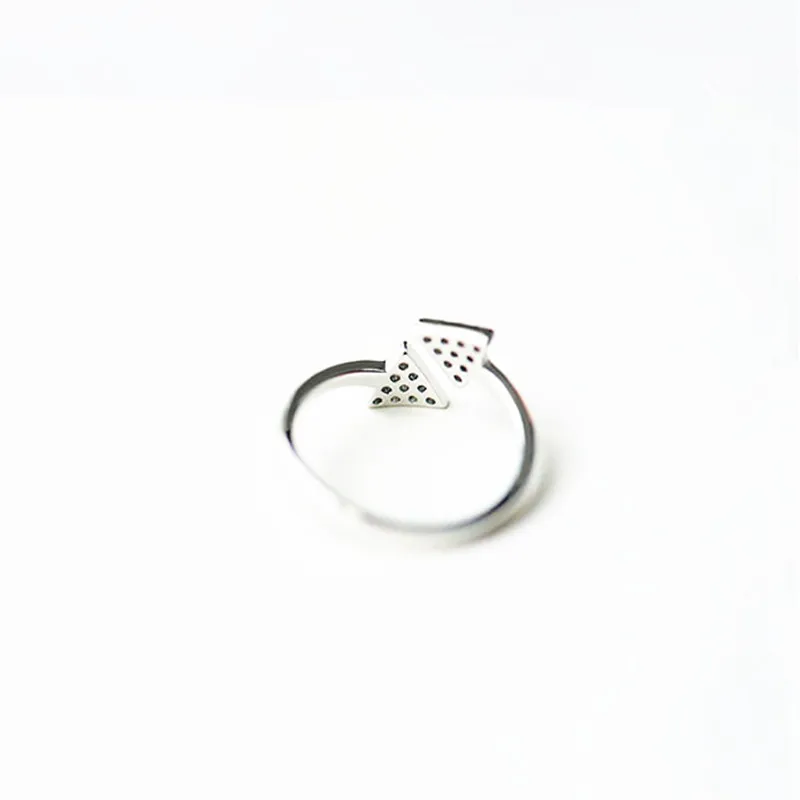 Кольцо с двумя треугольниками и фианитами 2019|Кольца| |