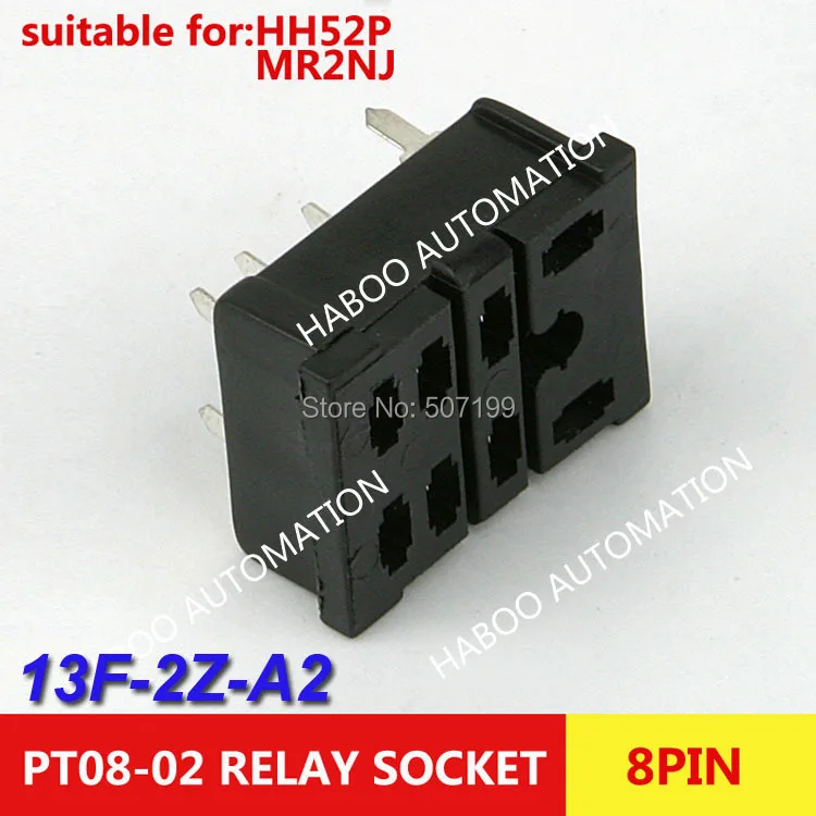 30 шт./лот 13F 2Z A2 релейная розетка PT08 0 аналогичные 8 контактов PCB тип для LY2 HH62P LY2NJ JQX