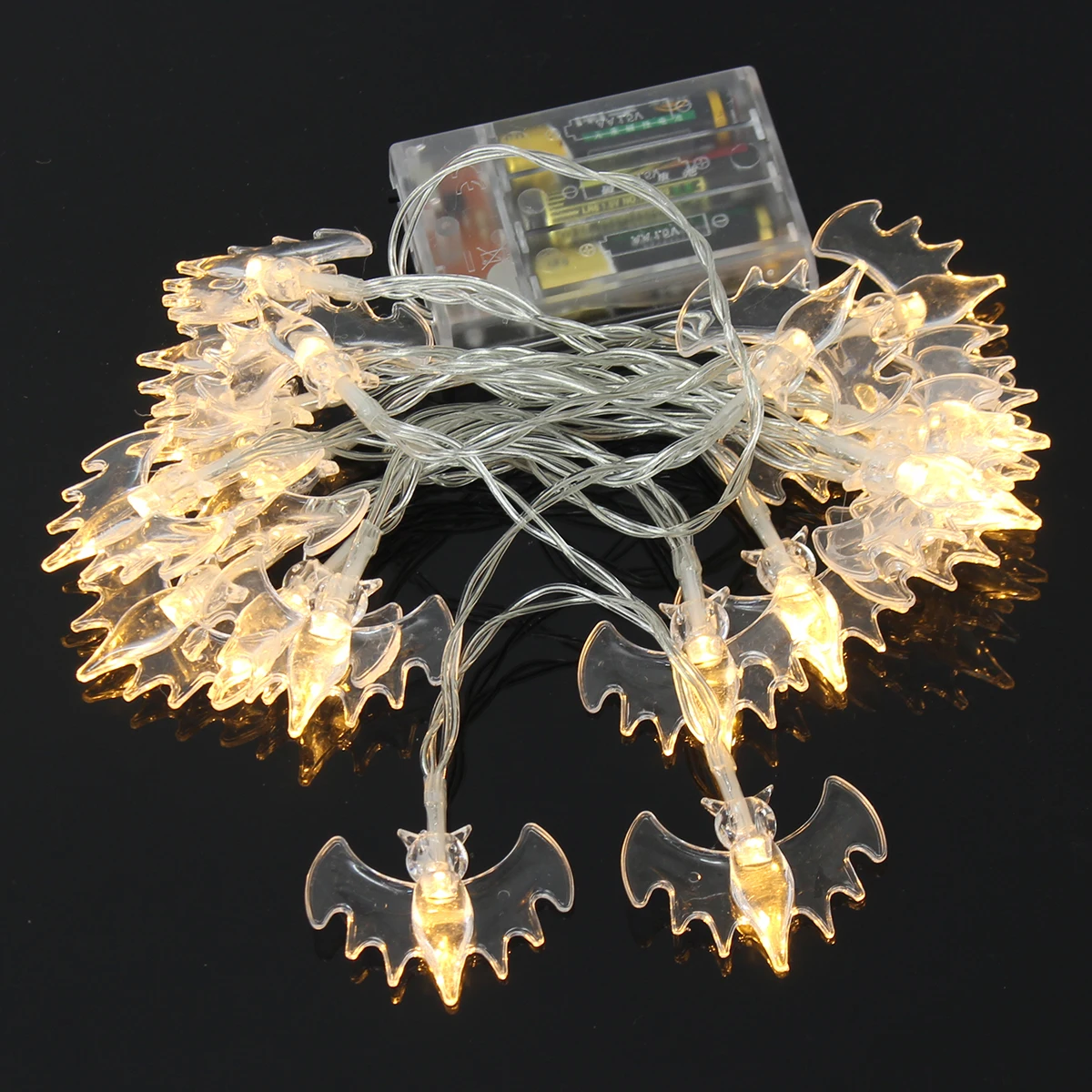 1.5M/2M Holiday Decoration Battery Operated 10/20 LED Fairy String Lights Bat Halloween | Лампы и освещение