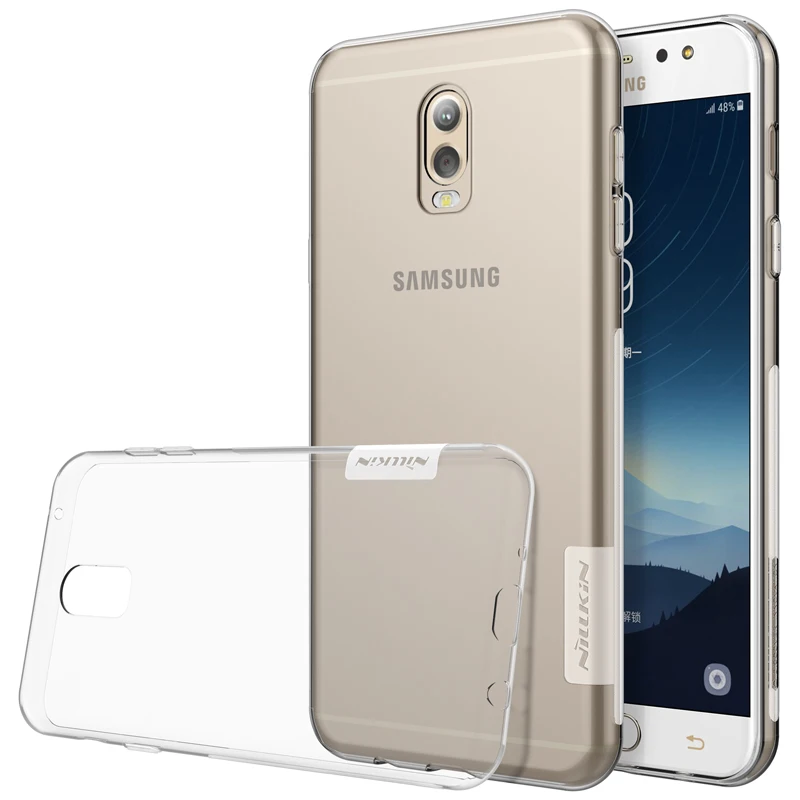 Для Samsung Galaxy J7 + / C8 C7 2017 чехол Nillkin Nature прозрачные мягкие чехлы из ТПУ задние крышки