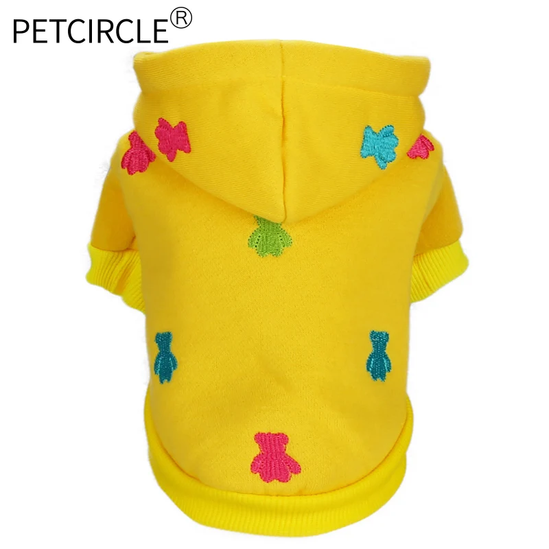 PETCIRCLE Одежда для собак осенне-зимняя одежда плюшевый Померанский Чихуахуа французский щенок бульдога утепленный бархатный свитер с капюшоном