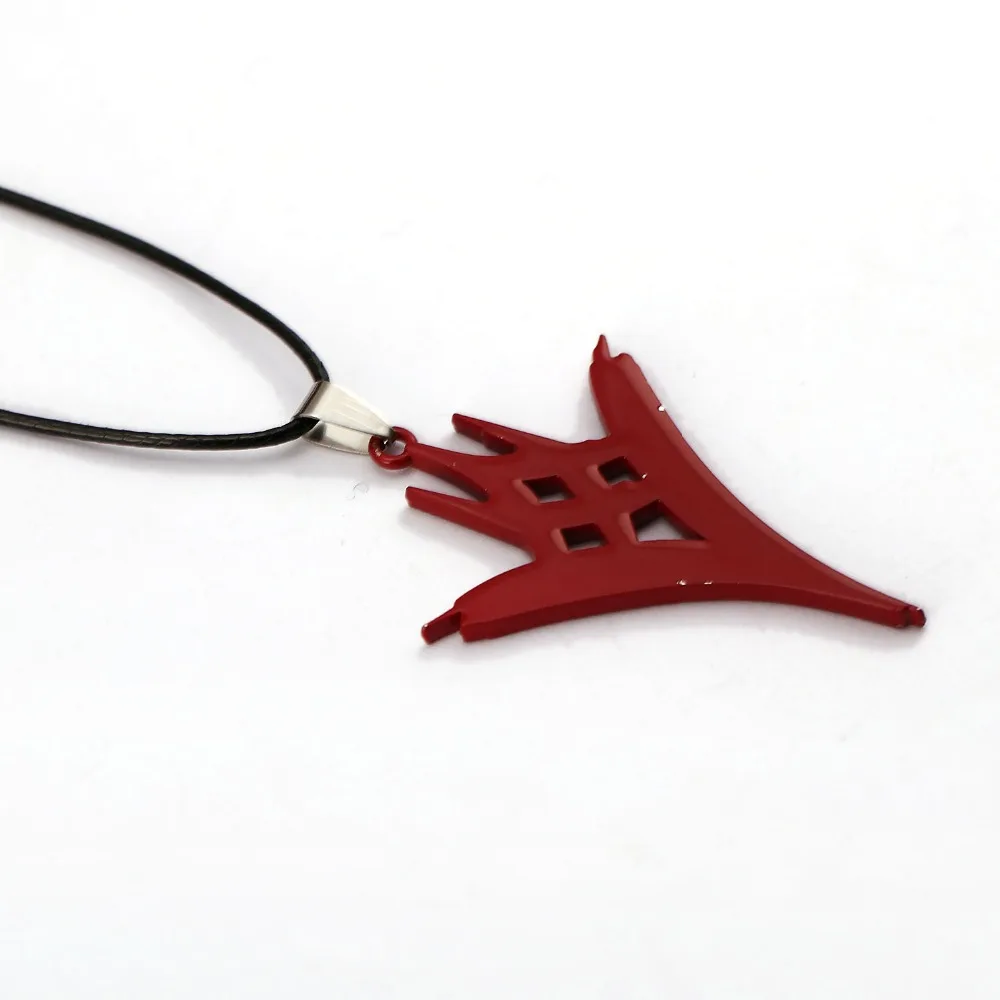 Горячая PS4 игра Взятый Король логотип кулон Красная кожаная Веревка ожерелье для