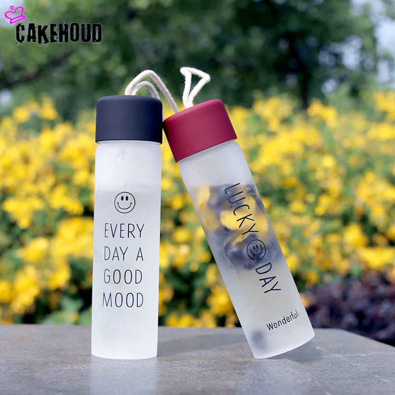 CAKEHOUD 300 мл простая свежая матовая стеклянная портативная Тепловая бутылка для