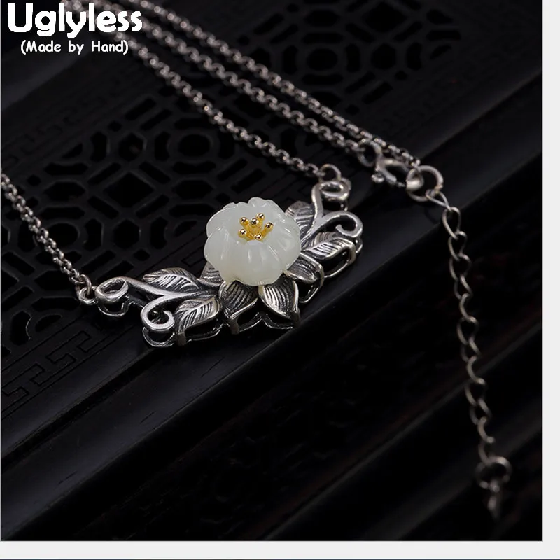 

Цепочка женская из серебра 100% пробы, с нефритом, ручной работы