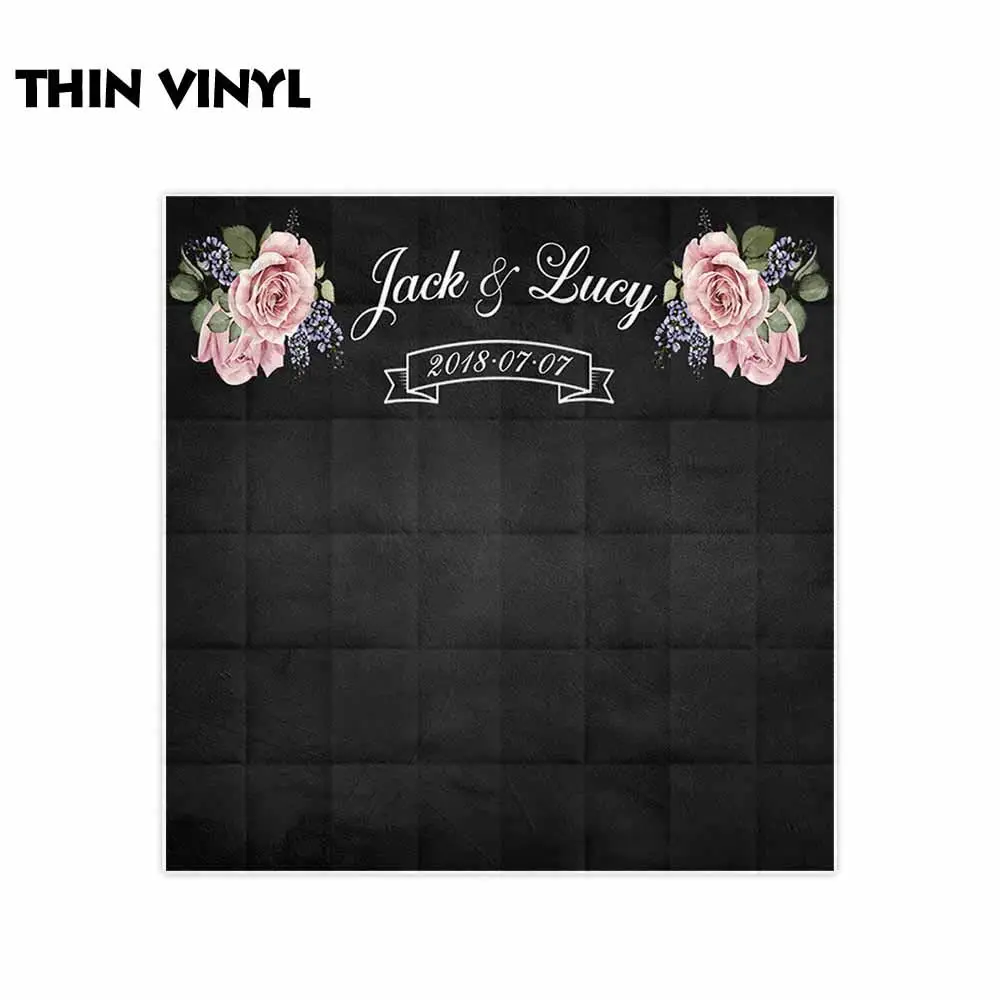 Фоны Allenjoy для фотостудии красивый розовый черный свадебный фон 14 день Святого