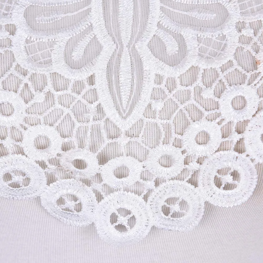 1 шт. Вышитый цветочный кружевной воротник отделка одежды вышитая аппликация|collar