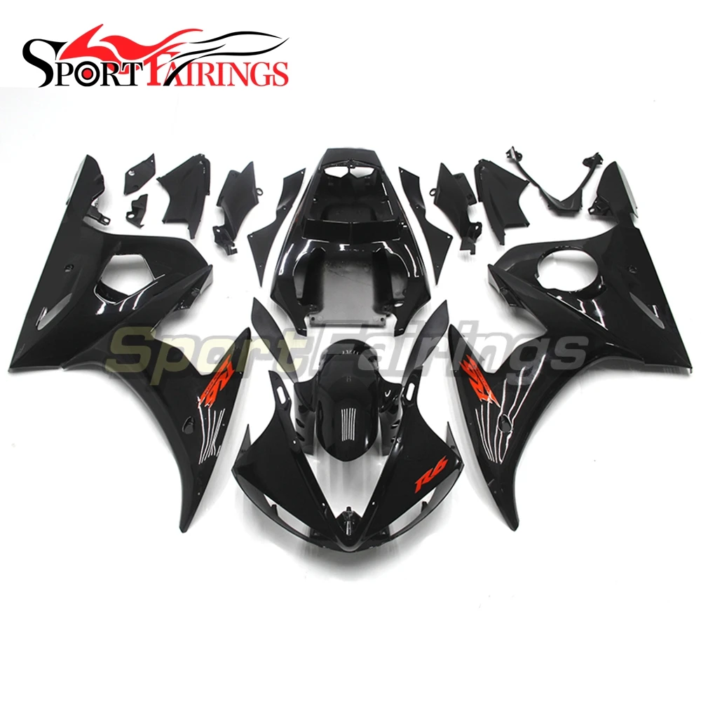 

Complete Injection Fairings For Yamaha YZF600 R6 05 2005 ABS Plastics Body Kit Motorcycle Fairing Kit Cowling Black