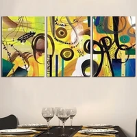 3pc hand painting modern abstract huge oil painting on canvno frame