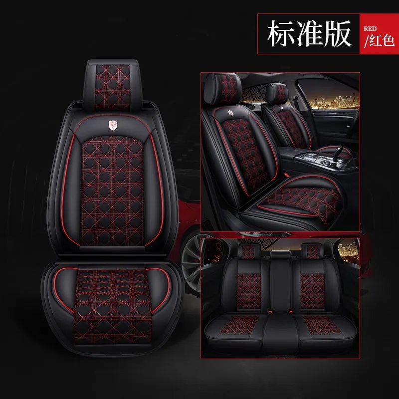 red Автомобильные чехлы на сиденья для toyota land cruiser prado 120 150 mark 2 Prius 30 2010 Plug+ tercel venza vios vitz - Название цвета: red