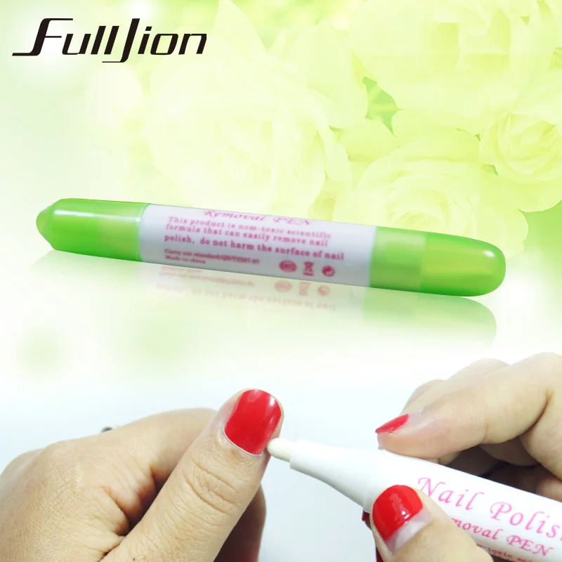Fulljion 1 шт. ручки для снятия лака + 3 насадки маникюра очиститель ногтей Корректор