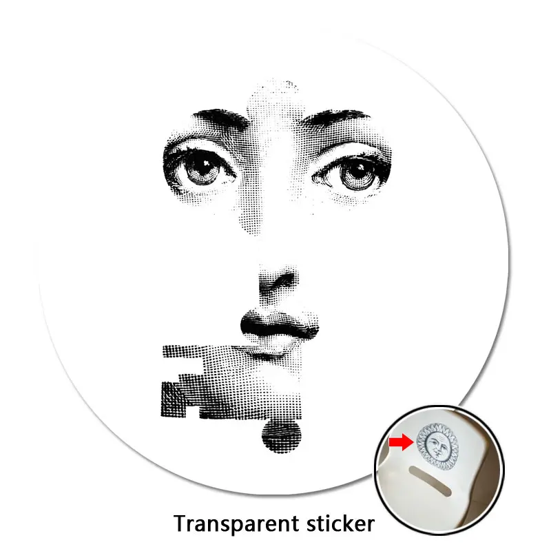 NO.1-28 дизайнер Fornasetti обои такие же, как прозрачные наклейки для украшения гостиной 1 шт - Цвет: 8