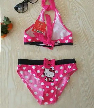 Hello kitty Дети Купальники 2019 новые летние дети Разделение два купальник бикини для девочек девушки красивые